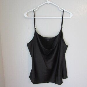 ALL SAINTS Black Cowl Neck Camisole Size 12